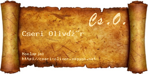 Cseri Olivér névjegykártya